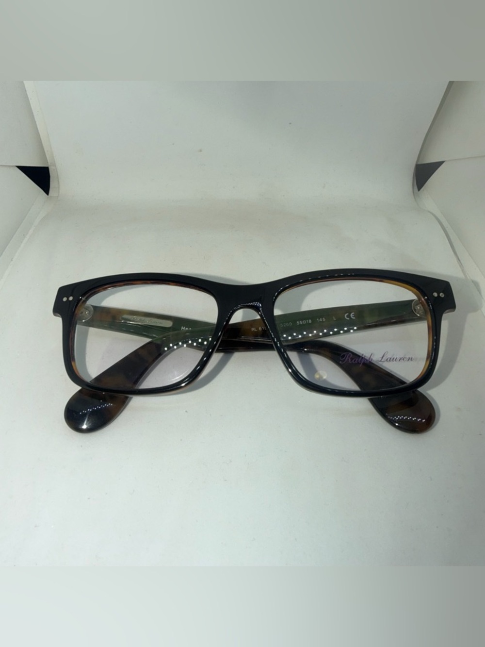 Ralph Lauren Black / Havana Rectangular Optical Frames